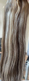 180gr - Straight Ash Brown w/Blonde Highlights SPE