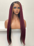 13x4 HD Frontal 3-Tone Highlighted Straight Wig