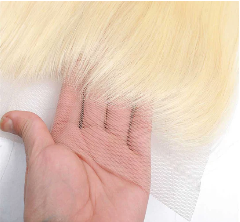 Transparent 13x4 Blonde Straight Frontal Wig
