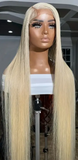 Transparent 13x4 Blonde Straight Frontal Wig