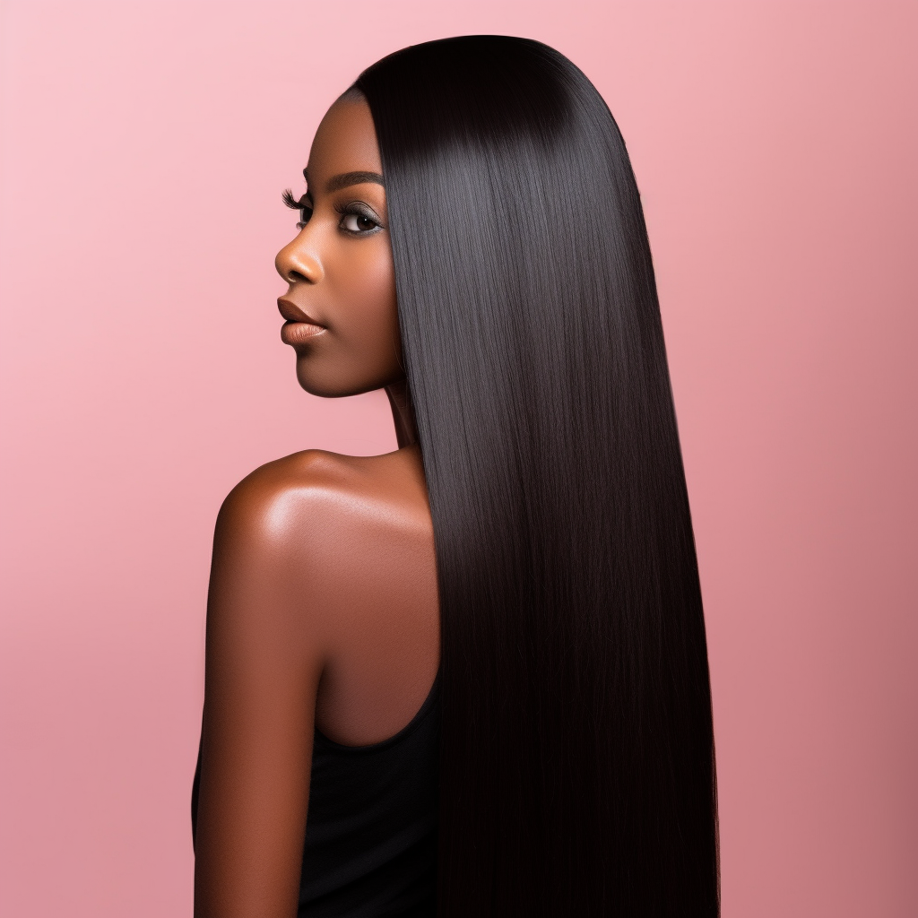 PREMIUM -  HD 30" Four Bundles Straight Frontal Wig - HERR