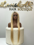 PREMIUM -  HD Straight Frontal Blonde Dark Roots Wig - CANDICE